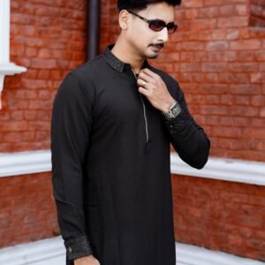 Ambush Cotton Panjabi | AMB Black