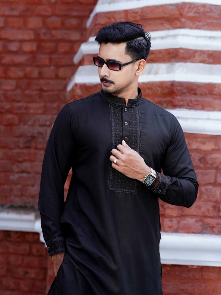 Turkish Thread Panjabi | Box Black