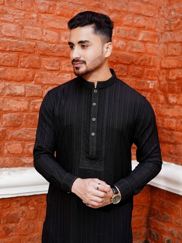 Ember Weave Panjabi | Pop Black