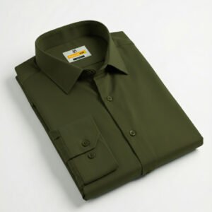 Ironless Micro-Spandex Shirt (Olive)