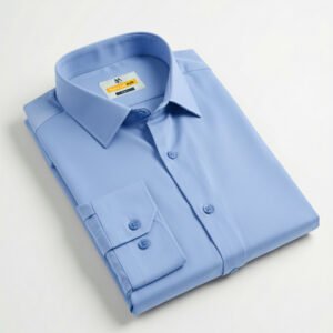Ironless Micro-Spandex Shirt (Sky Blue)